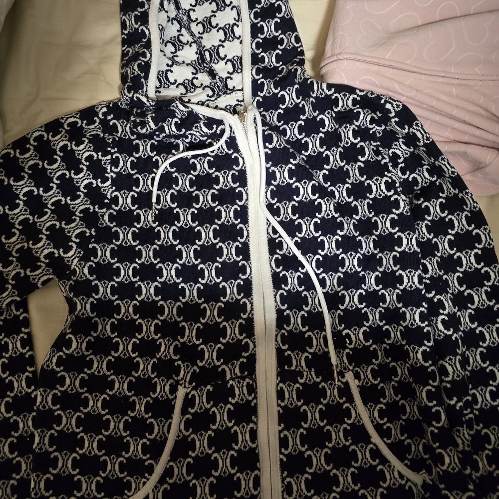 Celine Black and White Monogram Jacket - Picture 2 of 2